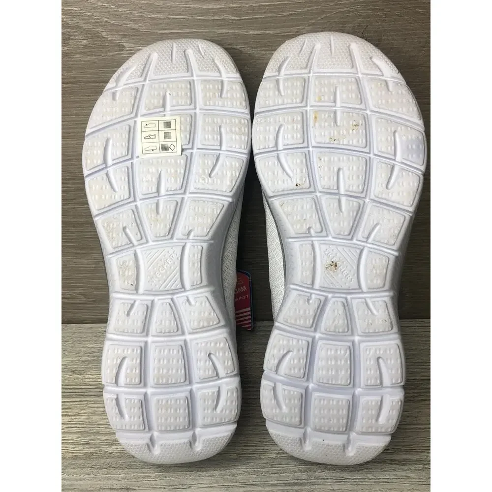 Sketchers Summits-brilliant Glow Sneakers White Mesh Wm Sz US 7.5 NEW